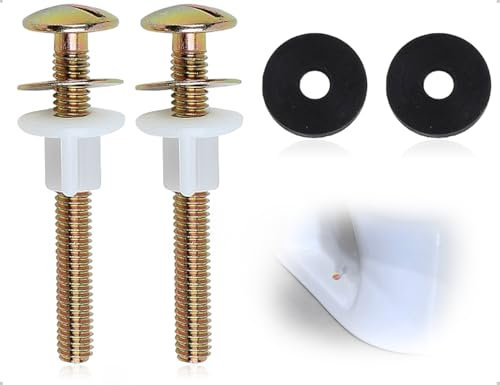 AOYEGIC 2 Stück Toilettensitz Schrauben,Universal wc sitz Behoben befestigung,toilet seat Befestigungsset,toilettendeckel ersatzteile Mit Kunststoffmuttern Und Metallscheiben