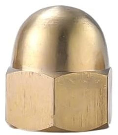 1/2/3/5 Stück M3 M4 M5 M6 M8 M10 M12 M14 M16 M18 M20 Messing Hutmuttern Kupfer Dekorative Kuppelkopfabdeckung Halbkreismutter(M16-1pcs)