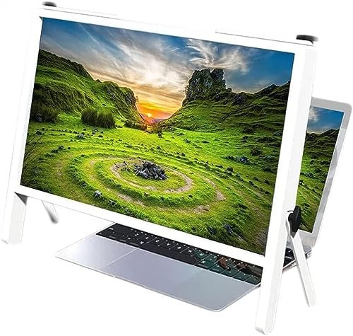 LoiYtrd Tablet-Bildschirmlupe Lupen, 3D-Laptop-Bildschirmlupe, Copmputer-Telefon-Bildschirmlupe, Verstärker, Gaming-Video-Filme-Vergrößerer HD-Bildschirmlupe