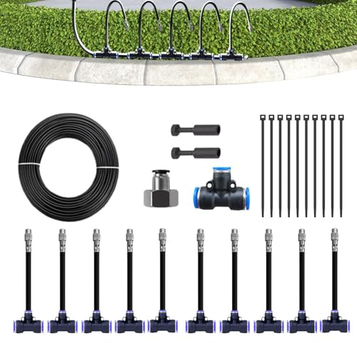 Buerfu Sprinkler d'acqua per prato, di irrigazione per prato | Sprinkler da giardino rotante a 360 ° - Forniture di giardinaggio ad annaffiato ad annaffiatura a letto rapido regolabili per impianto di