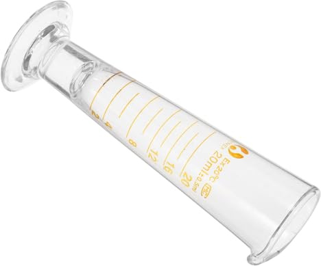 MAGICLULU Taza Medidora de Laboratorio Vaso de Vidrio para Química Graduación Equipo de Laboratorio para Mezclar Líquidos Cocina o Experimentos