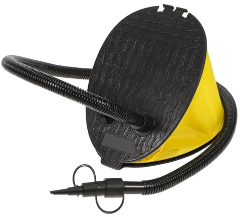 LOLIPPYY Fußluftpumpe Blasebalg für Luftbett Adapter Kompakte Robuste Fußpresse Tragbar für Camping Kajak Boot Matratze Schnelles Aufblasen und Ablassen