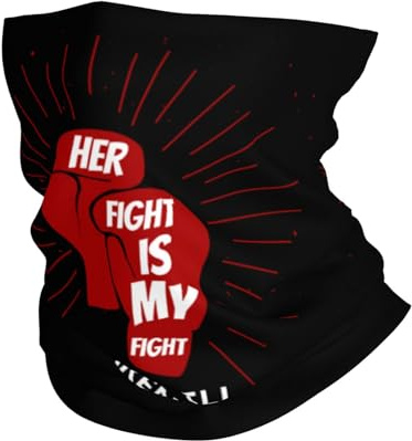 Balaclava Sickle Cell Anemia Awareness Fight Bandana Dustproof Headband Breathable Neck Gaiter For Outdoor Running Fishing 25X50CM
