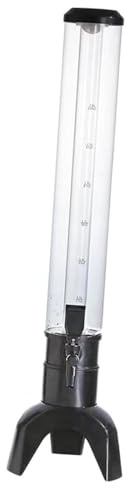 TWISAXC Brindemos por reuniones divertidas con el dispensador de cerveza tipo torre con grifo. Ideal para fiestas, bares en casa o eventos. Sirve grandes, Negro, 80x20cm