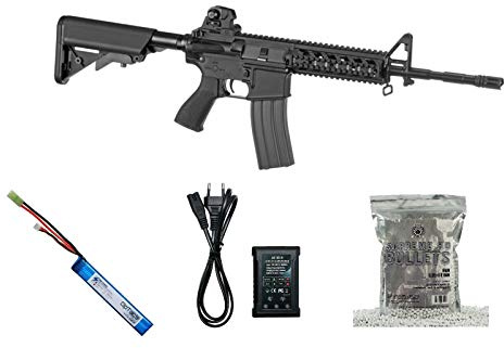 OpTacs Set !!! Softair - Gewehr - G & G M4 CM16 Raider-L - ab 14, unter 0,5 Joule