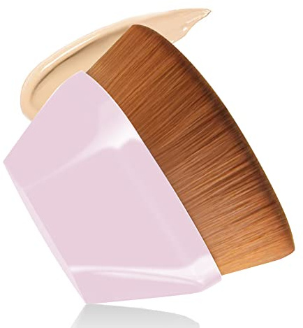 Magic Pinceau de fond de teint Kabuki avec boîte, pinceau plat pour fond de teint liquide, crème, correcteur, pinceau de maquillage professionnel Kabuki