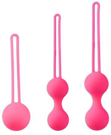 Pink Silicone Kegel Toning Set