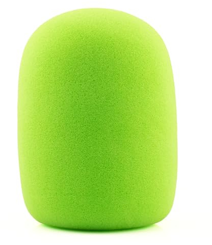 LEFXMOPHY Nt1 Pop-Filter für Rode Podmic Procaster Podcaster NT1-A NT2-A NT-USB K2 NT1000 NT2000 Windschutzscheiben-Ersatz-Schaumstoffabdeckung Pod Mic WS2 Grün Mikrofon Windschutz Schalldämpfer