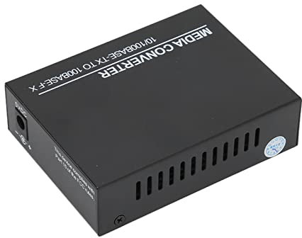 Cyllde Convertisseur de Média, Modem Fibre Optique, Indicateur LED, Connecteur RJ45, Conversion Photoélectrique, Adapté Aux Environnements Intérieurs et Extérieurs, 100-240 V(UE)