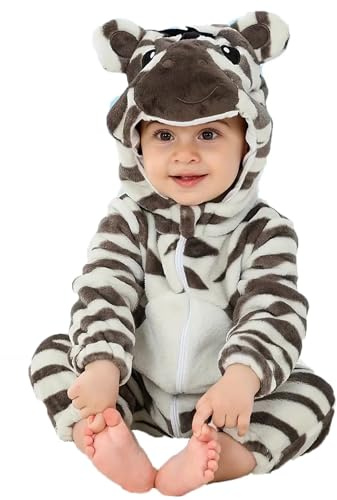 DarkCom Unisex Baby Zebra Costumes Animal Onesie Toddler 18-24 Months