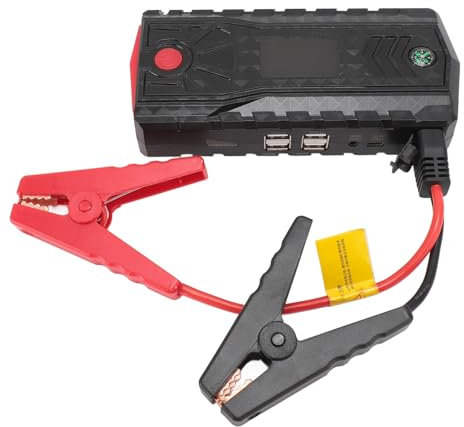 Bloc d'alimentation de Démarreur de Saut 1000 A, Booster de Batterie de Voiture, Banque d'alimentation pour Véhicules 12 V, Moto, Démarreur de Saut avec Lampe de Poche LED, pour