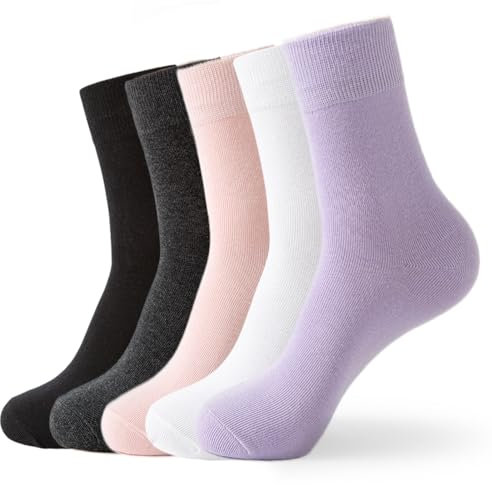 Wamicu 5 Paires Chaussettes Homme Femme, Thin Chaussettes Unisexes en Coton Peigné de Sport Super Douces Respirantes, Taille 35-41
