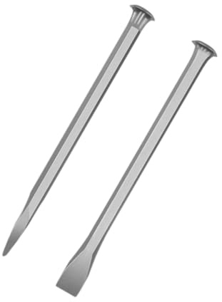 JISADER Ensemble de 2 outils de taille en pierre, ciseaux à maçonnerie de qualité supérieure pour diverses applications, 300MM