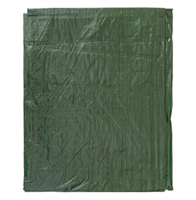 3x3m Green Tarpaulin - 90gsm Heavy Duty Tarp Sheet Cover - 9.84ft x 9.84ft Waterproof Multi-Use Sheet with Eyelets for Garden, Caravan, Camping, Ground Cover…