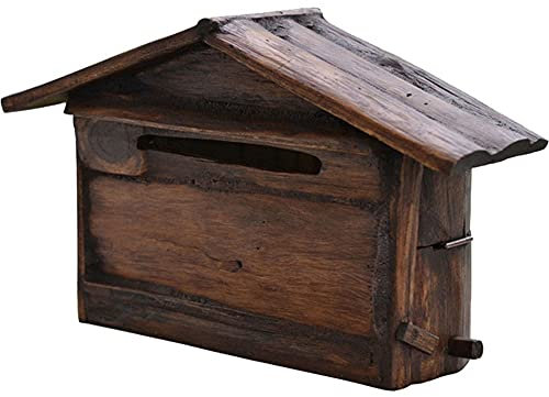 YBVBCXCB Cassetta Postale Esterna Manuale Giardinaggio Cassetta Postale in Legno Lungo Villa Cassetta Postale Parete Bar Esterno Decorazione Cassetta Postale Posta in Arrivo