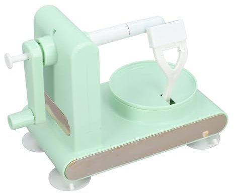 Pelapatate per Pere, Pelapatate a Manovella, Igienico, Efficiente, Multifunzionale, Facile da Pulire in Movimento (verde chiaro)