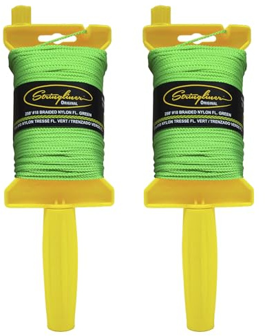 Stringliner 11468 Original Mason’s Line Reels. Stringliner® Original Braided FL Green 250'. (2 Pack)