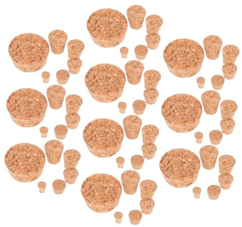 COLLBATH 60piezas Corchos para Manualidades y Decoración para Botellas De Vino Tapones De Corcho para Botellas De Disponibles