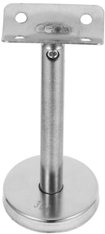 SEWOART Soporte De Barandilla De Acero Inoxidable 304, Soporte Recto Para Pasamanos De Escalera, Resistente y Ajustable, Para Instalación En Pared, Accesorios Para Barandilla, Paquete Individual