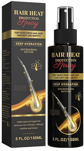 ARCHIDATE Spray de protection contre la chaleur pour cheveux - Contre les dommages causés par la chaleur et les frisottis - Contient de l'extrait de feuille de mûrier et de l'acide hyaluronique