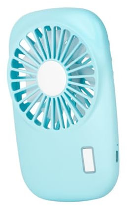 Tofficu Ventilador de Mano Mini USB Recargable y Portátil para Oficina y Hogar Azul Ventilador para y Días Calurosos