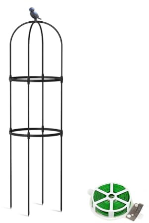 Enrejado al aire libre para plantas trepadoras y vides, decoración floral resistente a la intemperie, jaula de tomate y soporte para plantas, disponible en 25 cm x 90 cm, 25 cm x 120 cm, 30 cm x 180