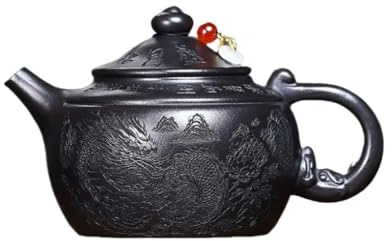 Hervidor de viaje para el hogar, juego de té Kung Fu Room Living Original Mineral Tetera de hierro negro, tetera verde