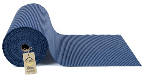 Bestlivings Weichschaummatte auf Rolle 1500x65cm (15 Meter) Blau – Bodenschutz rutschfest schalldämmend, Stärke ca. 5mm – Zuschneidbar – ÖKO-TEX