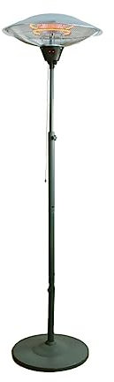 Edm Grupo 07093 Estufa de Cuarzo de Exterior con Pie - 2100W