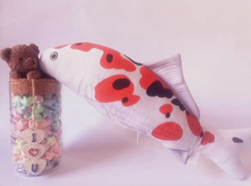 Maibar Katzenspielzeug Katzenminze Spielzeug Katze Spielzeug mit Katzenminze Spielzeug Katzen Fisch Katze Minze Spielzeug (30cm, 006)