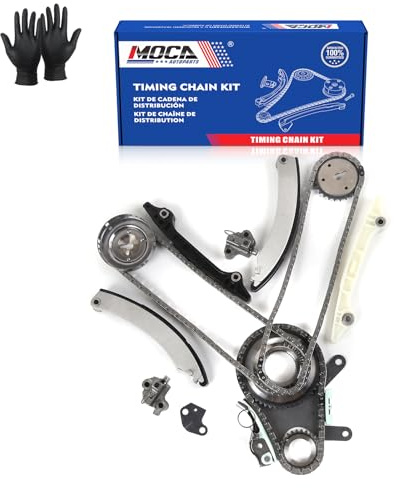 MOCA Timing Chain Kit Compatible with 11-12 for Ram 1500 V6 3.7L, 06-09 for Mitsubishi Raider V6 3.7L, 04-13 for Jeep Liberty V6 3.7L, 07-12 for Dodge Nitro V6 3.7L (NGC Cam Gear)