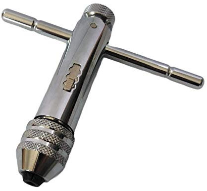 FAST WORLD SHOPPING ® Giramaschio A Cricchetto Estrattore Gira Maschi Filiera Giramaschi Vita Svita Misure M5-M12 Chiave A T