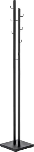 HAKU Möbel Klädhängare svart, Metall, metall - Storlek: B 29 cm x H 176 cm x D 29 cm, Stil: Modern