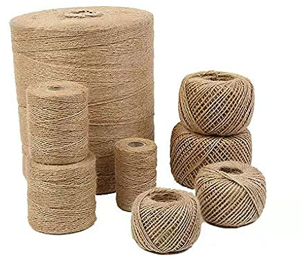 Jute-Schnur Jutekordel,Hanfseil, Sisalseil,Jute Seil,Papierkordel Papierdraht Natur Dekodraht Basteln Dekokordel Bastelschnur Für Weihnachten Diy Seil Kordel Hochzeitsstrauß Verpackung Blumengesteck