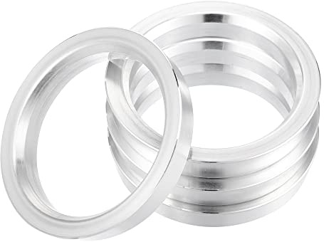 A ABSOPRO Anillos Centrados De Cubo Plateados 4Uds Aleación De Aluminio | Color Plateado, Material Aleación De Aluminio, Diámetro Interior 54.1Mm, Diámetro Exterior 66.6Mm, Grosor 10Mm