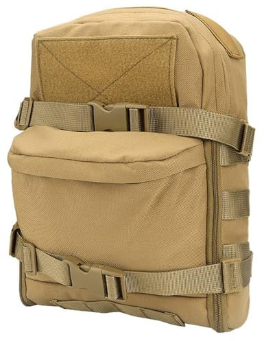 Fotrsta Mini Taktisch MOLLE Trinkrucksack, Molle Weste Plattenträger Befestigungstasche Wasserblase Molle Weste Zubehör Für Paintball Airsoft Wandern Reiten