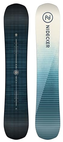 Nidecker Play – Einsteiger All-Mountain Snowboard, fehlerverzeihend und leicht - Größe 162W