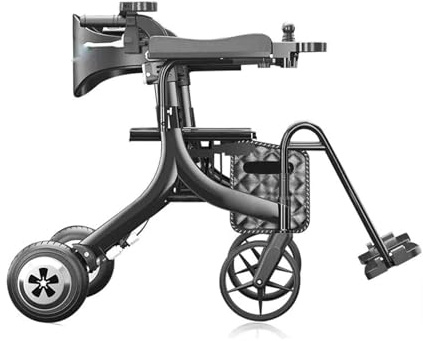 Deambulatore, elettrico Rollator, deambulatore rollator con sedile 3 in 1 deambulatore multifunzionale per il trasporto degli anziani, carrozzina elettrica pieghevole carrello leggero a batteria