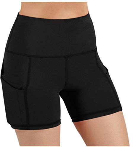 Sport Shorts Damen Kurz Leggings High Waist Yogahose Mit Taschen Kurze Sporthose Blickdicht Leggins Für Yoga Gym Fitness Poledance Premium Sport Leggings Damen Kurz