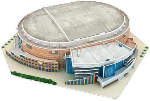 Habarri - Chesapeake Energy Arena Puzzle 3D - 3D Puzzle-Stadion - 3D Basketballstadion für Kinder und Erwachsene - Basketball Stadion Modell - Modellbau - 48 Elemente
