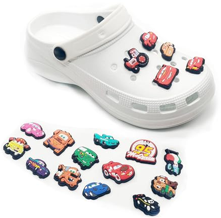 Fancico Car Lot de 20 breloques pour chaussures, décorations différentes pour adolescents et adultes, accessoires pour sabots, cadeaux de fête