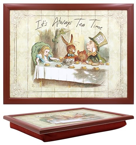 Cushioned Lap Tray - Alice's Adventures in Wonderland - Tea Party Design
