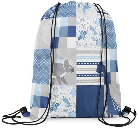 Verstellbar Kordelzugbeutel Dino Süßer Dino Schwimmbeutel Lustig Kordelzug-Rucksack 36X42Cm Yoga-Tasche Für Wandern Strand Reisen