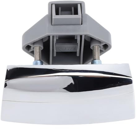 Knopfschloss aus Zinklegierung, Schlüsselloses RV-Schrankschloss für Yachten, Wohnmobile, Wohnwagen mit Stilvollem Push-Design, Geeignet für Campingfahrzeuge (Chrom)