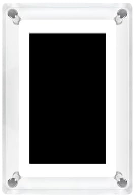 Surluoen Cornice Digitale per Foto da 5 Pollici con Display Verticale, Schermo IPS, Batteria di Memoria da 4G e 1200 mAh, Cornice Digitale Portatile Retrato