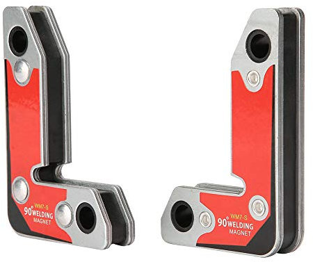 Welding Magnet, 2pcs Inside/Outside Magnet Clamp Magnetic Power, Garden & Hand Tools Holder Fixer Welder Soldering 30/60/90 Degree, 8.5x5.5cm Tool Degree