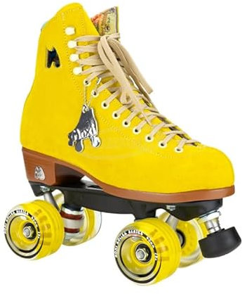 L'Estel Skates Moxi Lolly Rollschuhe für Damen, Gelb, Größe 6, Parallel-Rollschuhe