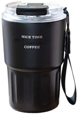 Gvblkq Tumbler with Straw, 360ml Travel Mug with Straw, Stainless Steel Hot Cold Retention Mugs for trip, Daily Use, Outdoor Activities, Gym, Sports, 7x7x14.5cm/2.76x2.76x5.71 in