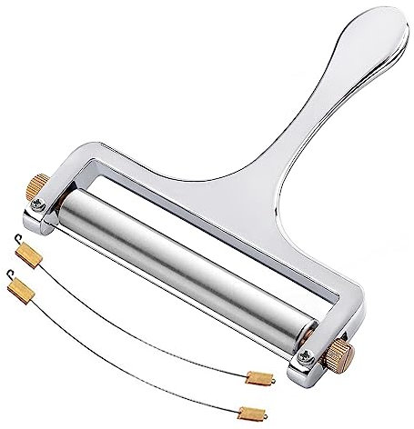 Steowsey Cortadoras de Queso de Acero Inoxidable de Alta Resistencia Cortadora de Queso de Grosor Ajustable Premium 2 Alambres Adicionales Incluidos