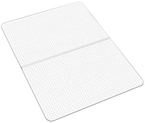 VEVOR Tappetino per Sedia 1225 x 915 mm Tappeto Sedia Ufficio per Pavimenti in Moquette, Tappeto Protettivo in Plastica con Borchie, Antiscivolo e Facile Pulire, per l'Ufficio Domestico, Rettangolare